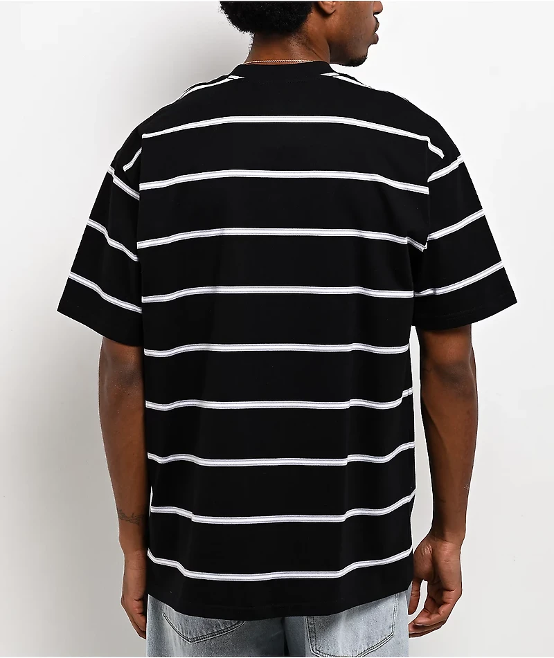 $AD BOYZ by Junior H Stripe Black T-Shirt