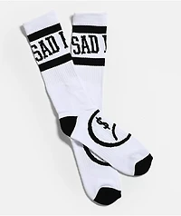 $AD BOYZ by Junior H Stripe White Crew Socks