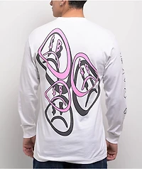 $AD BOYZ by Junior H Trippy Wiggles White Long Sleeve T-Shirt