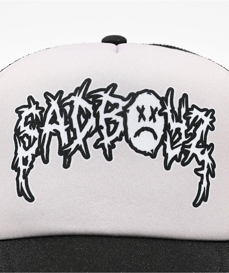 $AD BOYZ by Junior H Two Tone Grey & Black Trucker Hat