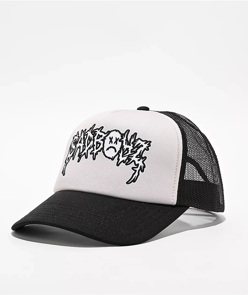 $AD BOYZ by Junior H Two Tone Grey & Black Trucker Hat