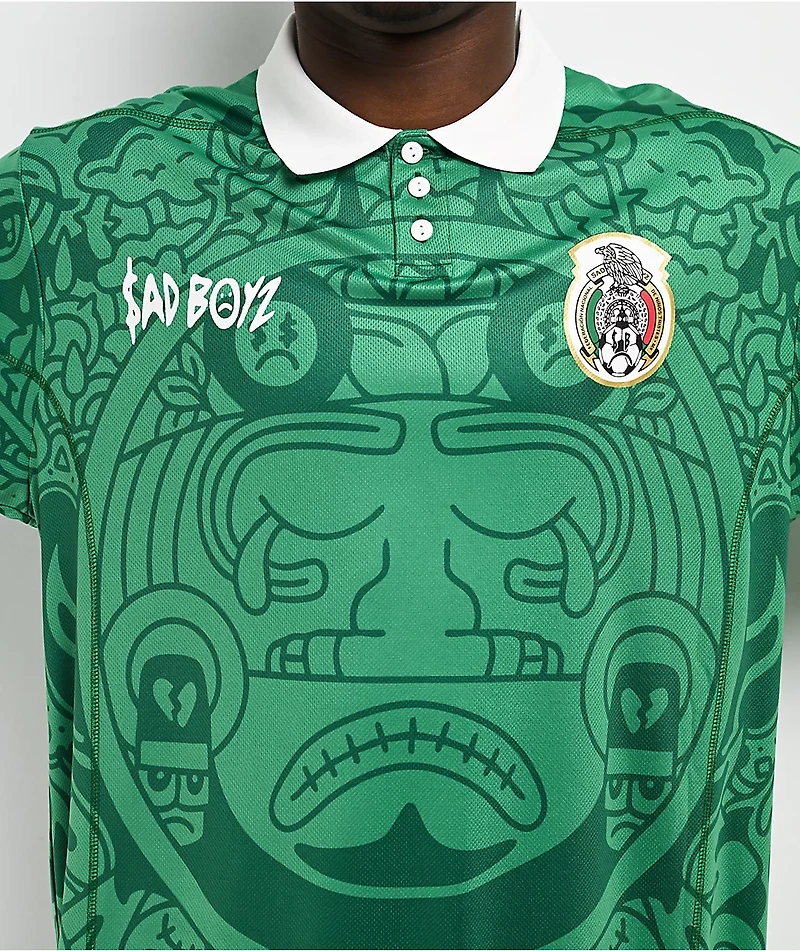 $AD BOYZ by Junior H V2 Green Short Sleeve Soccer Jersey