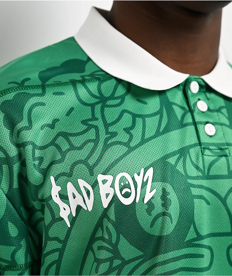$AD BOYZ by Junior H V2 Green Short Sleeve Soccer Jersey