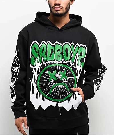 $AD BOYZ by Junior H Web Black Hoodie