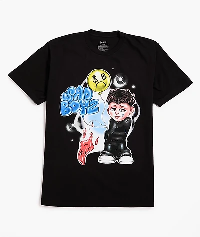 $AD BOYZ by Junior H Why So Sad Black T-Shirt