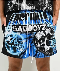 $AD BOYZ by Junior H X Lost Hills Nails Black Mesh Shorts