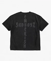 $AD BOYZ by Junior H x Embellish Cross Black Wash T-Shirt