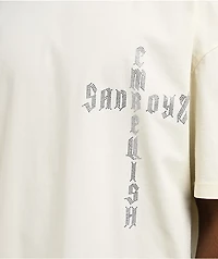 $AD BOYZ by Junior H x Embellish Cross White T-Shirt