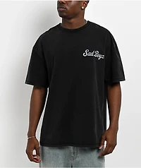 $AD BOYZ by Junior H x Embellish Safety Heart Black Wash T-Shirt