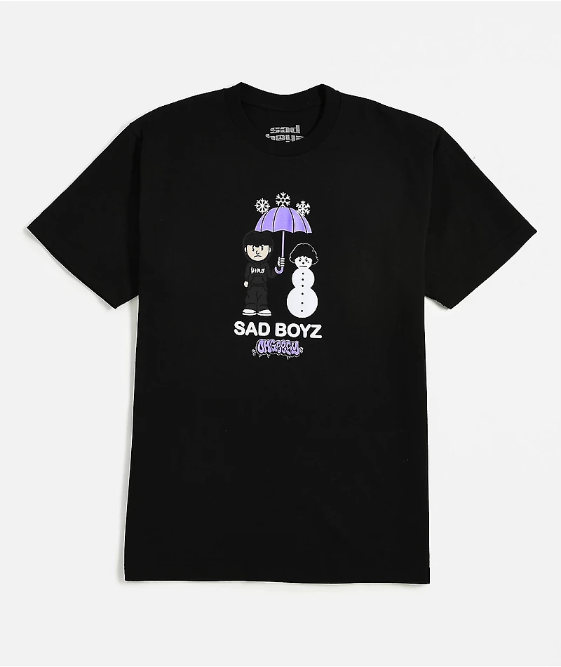 $AD BOYZ by Junior H x OTXBOYZ Snowman Black T-Shirt