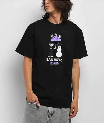 $AD BOYZ by Junior H x OTXBOYZ Snowman Black T-Shirt