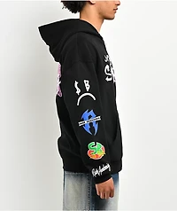 $AD BOYZ by Junior H x RUDE AWAKENINGS Black Zip Hoodie