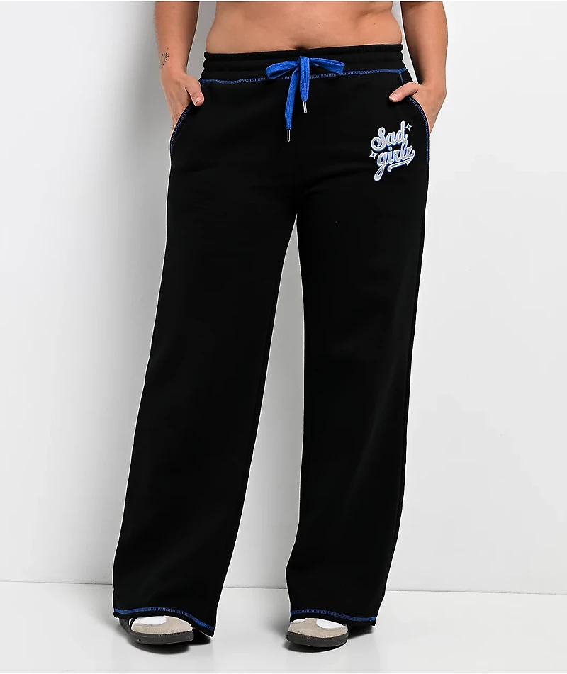 $AD GIRLZ By Junior H Airbrush Black Sweatpants