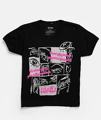 $AD GIRLZ By Junior H Alma Vacia Black Crop T-Shirt