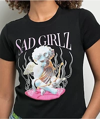 $AD GIRLZ By Junior H Cherub Black Crop T-Shirt