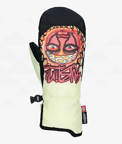687 x Sublime Women's Revel Yellow Tie Dye 10K Snowboard Mittens