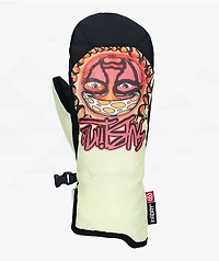 687 x Sublime Women's Revel Yellow Tie Dye 10K Snowboard Mittens