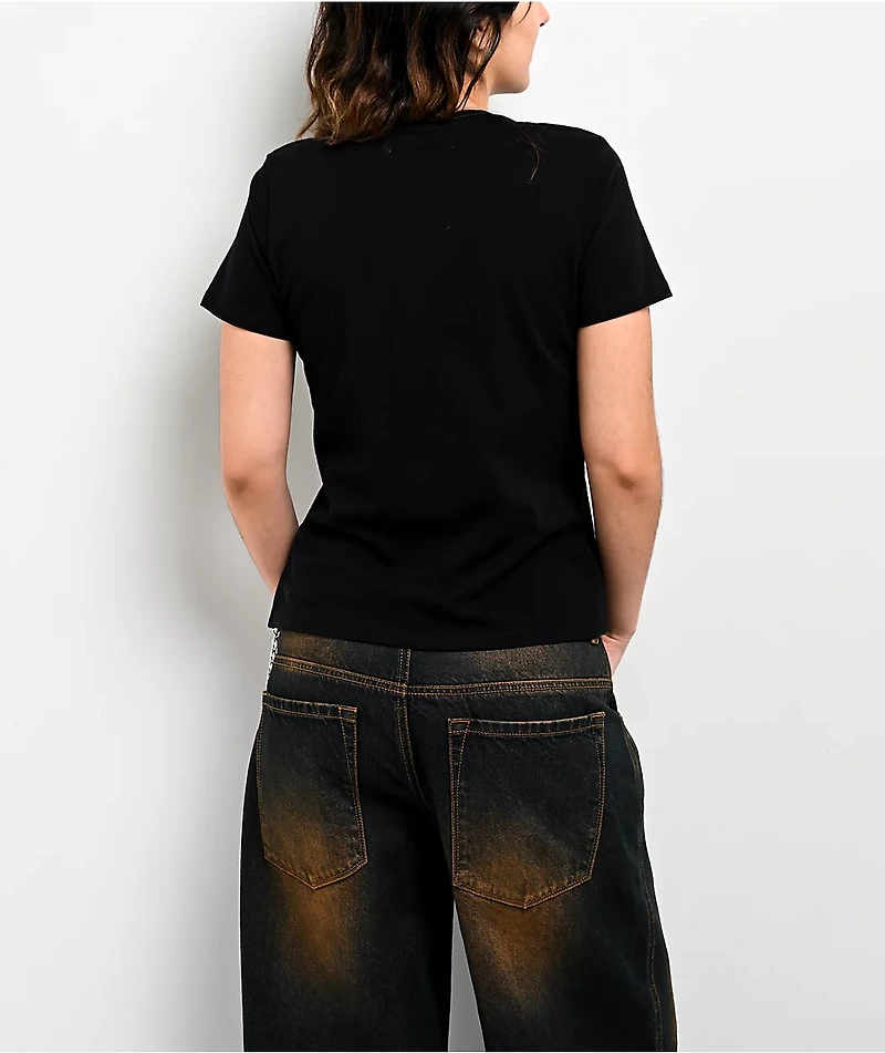 Affliction Legacy Black Lace Front Black T-Shirt