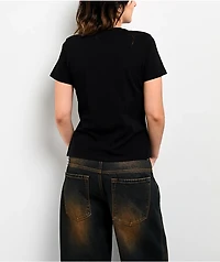 Affliction Legacy Black Lace Front Black T-Shirt