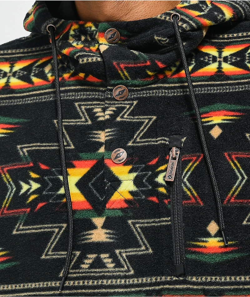 Dravus McKinley Black Geo Print Tech Fleece Jacket