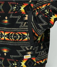Dravus McKinley Black Geo Print Tech Fleece Jacket
