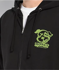 Monet Good Dawg Black Zip Hoodie