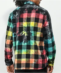 Odd Future Tie Dye Woven Flannel