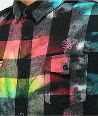 Odd Future Tie Dye Woven Flannel