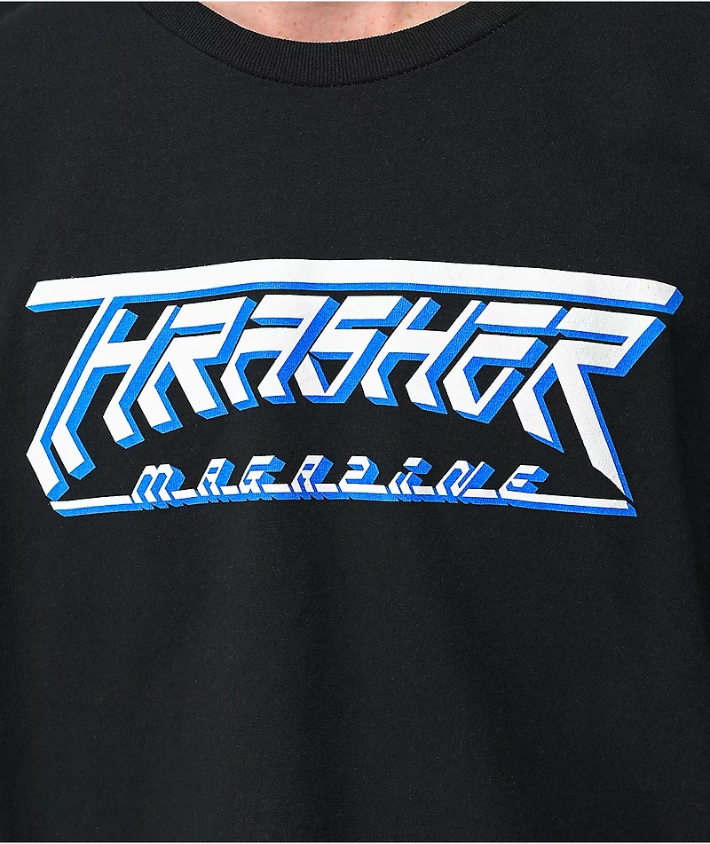 Thrasher Future Logo Black T-Shirt