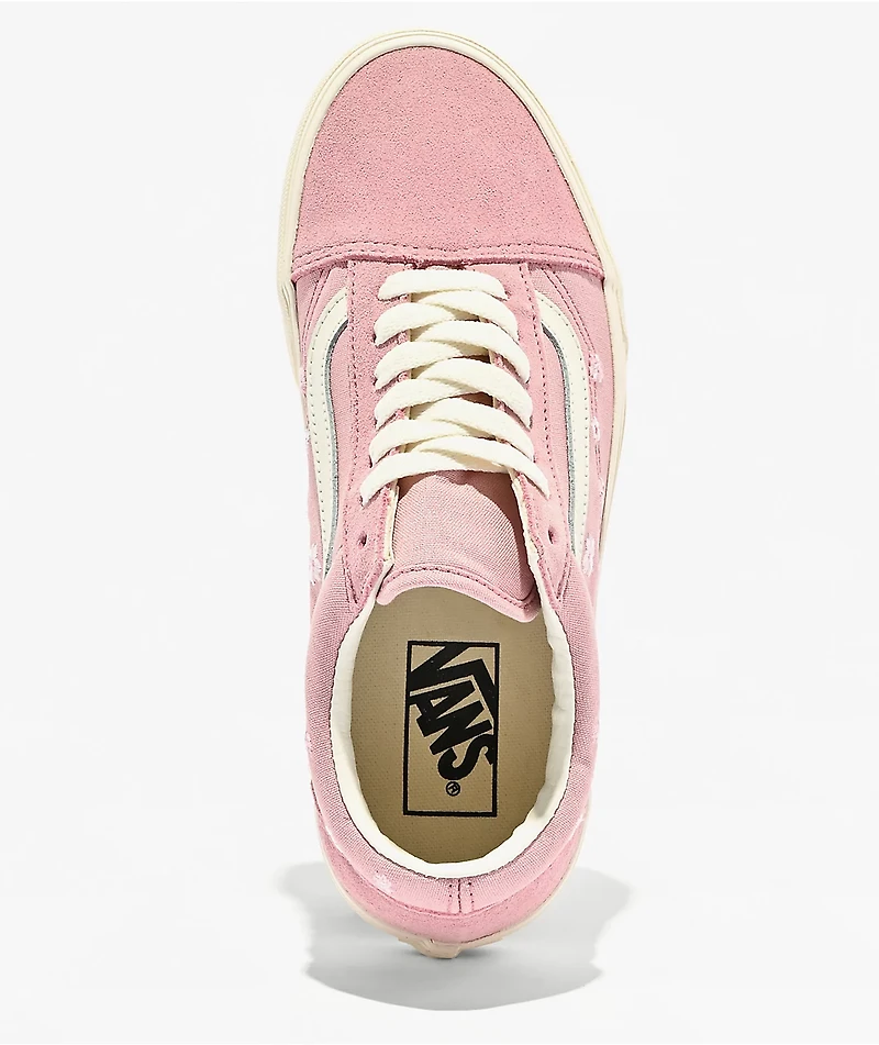 Vans Old Skool Floral Embroidery Misty Mauve Skate Shoes