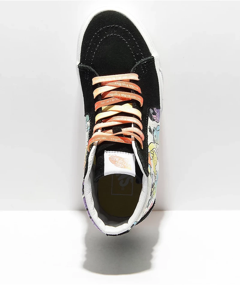 Vans Sk8-Hi Cultivate Care Floral Black & White Skate Shoes