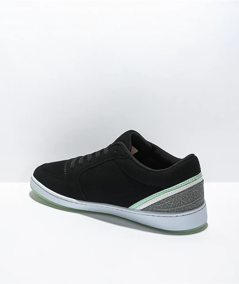 eS EOS Black, White & Turquoise Skate Shoes