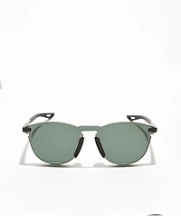 100% Legere Round Matte Black & Green Sunglasses