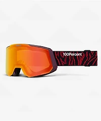 100% Snowcraft Ignis & HiPER Mirror Orange Snowboard Goggles