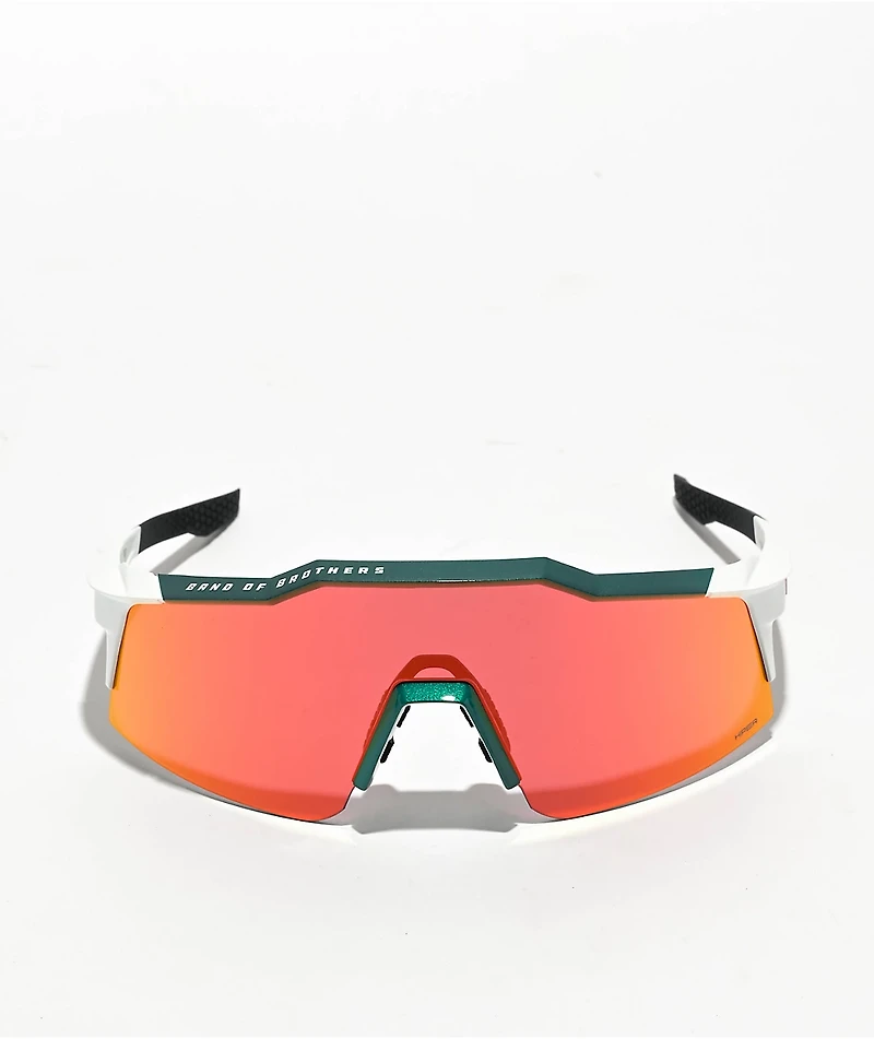 100% x Bora - hansgrohe Speedcraft SL Team Gloss Metallic & Matte White Sunglasses