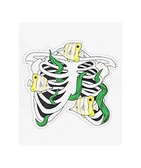 180TIDE Butterflyfish Skeleton White Sticker