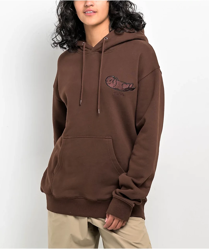 180TIDE Sea Otter Ears Brown Hoodie
