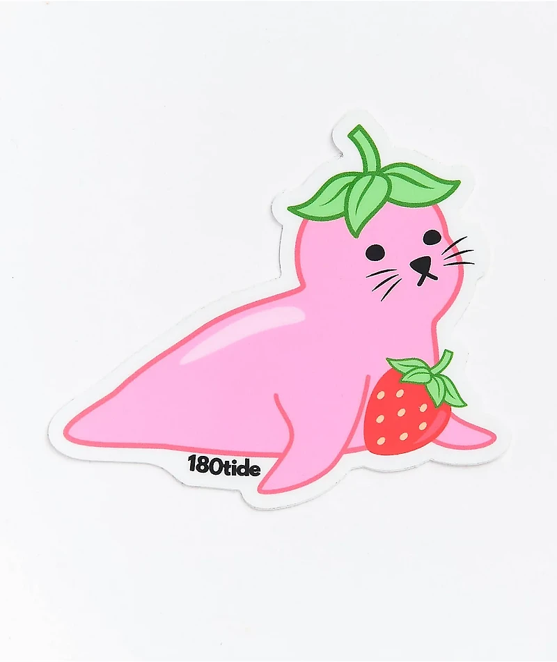 180TIDE Strawberry Seal Sticker