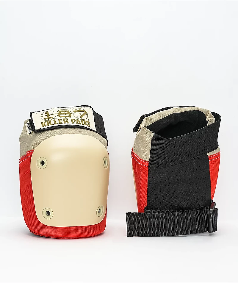 187 Killer Lizzie Red & Cream 3-Pack Pad Set
