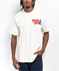 26 Red Big 6 Logo Cream T-Shirt