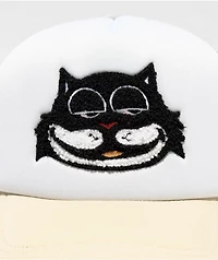 26 Red Black Cat Cream Trucker Hat