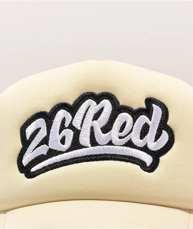 26 Red Cream Trucker Hat