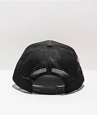 26 Red Graffiti Cat Black Trucker Hat