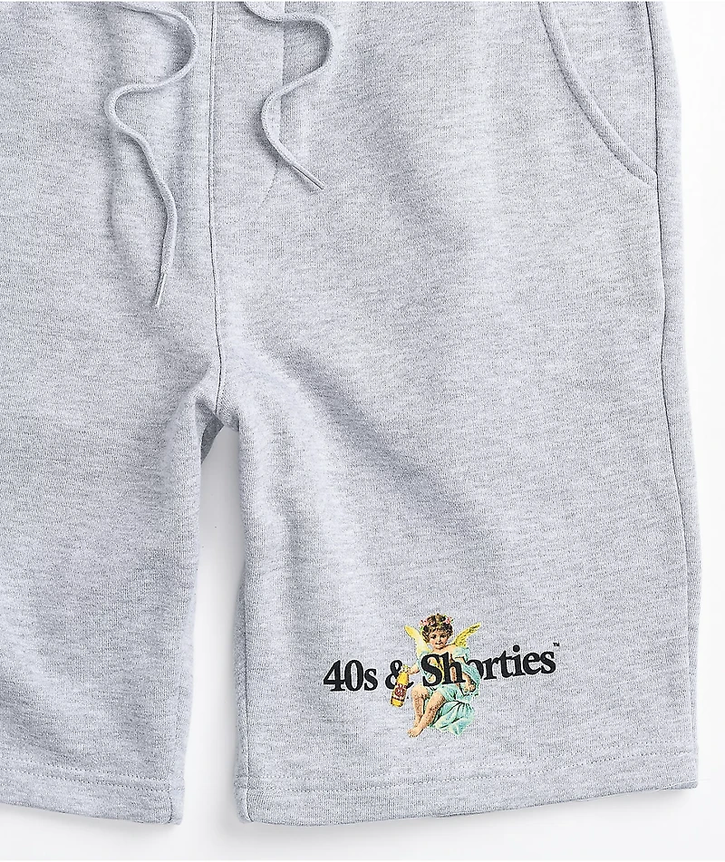 40s & Shorties Angel Grey Sweat Shorts