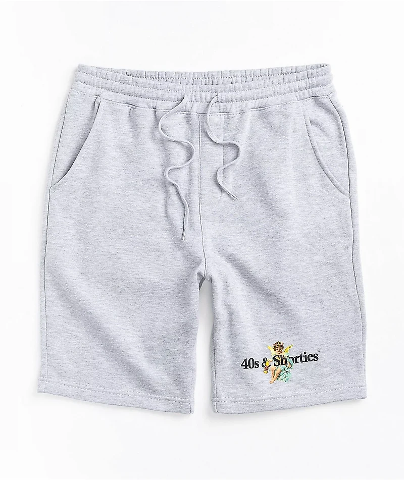 40s & Shorties Angel Grey Sweat Shorts