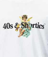 40s & Shorties Angel Logo White Long Sleeve T-Shirt