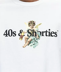 40s & Shorties Angel Logo White T-Shirt