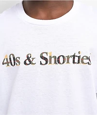 40s & Shorties Big Ben Text Logo White T-Shirt