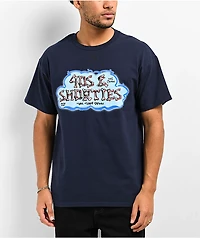 40s & Shorties Bones Navy T-Shirt