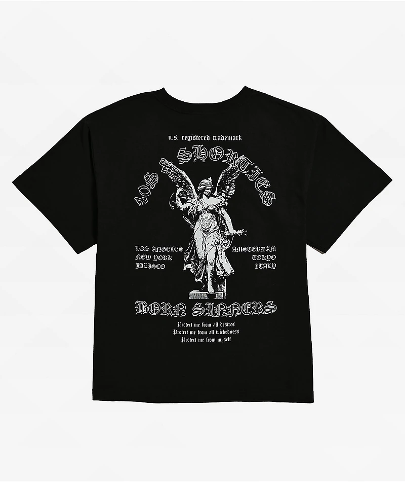 40s & Shorties Born Sinner Black T-Shirt